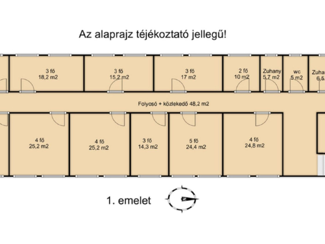 30 fős munkásszálló, hotel Csepelen!