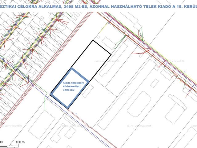 Ipari-logisztikai célokra alkalmas telek, 15.ker., 3498 m2