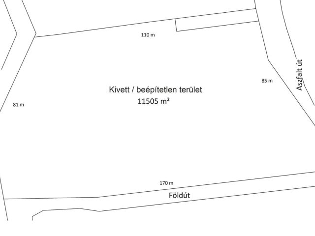 Bodonyban több telekre felosztható belterületi telek eladó