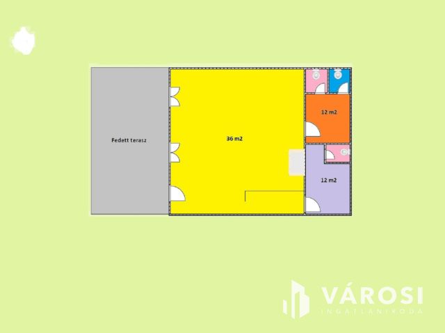 Közműves telek bővíthető épülettel eladó