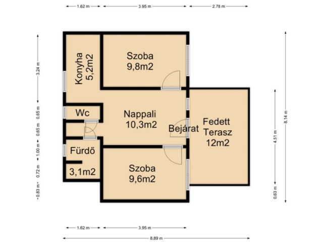 Fonyódligeten, felújított kis Nyaraló