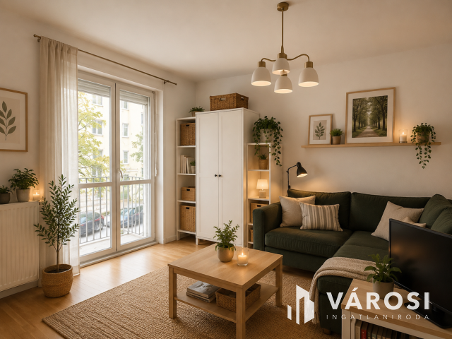 Erkélyes, 1. emeleti garzonlakás (30m²) M3 metróvonalon